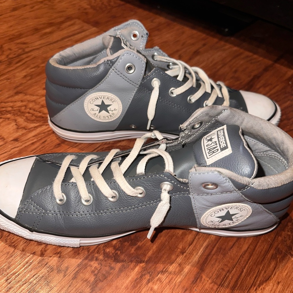 Converse Leather High Tops Men Size 12